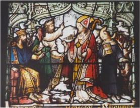 St. Patrick defeats the pagan priests in argument