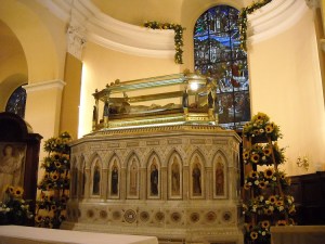 St. Ubaldo's incorruptible body in the basilica at Gubbio, beyond all woes