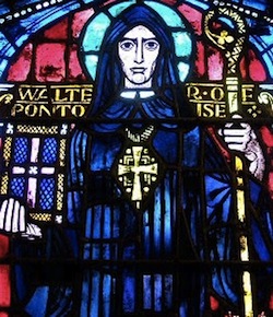 Sad St. Walter, after a chat with the Pope